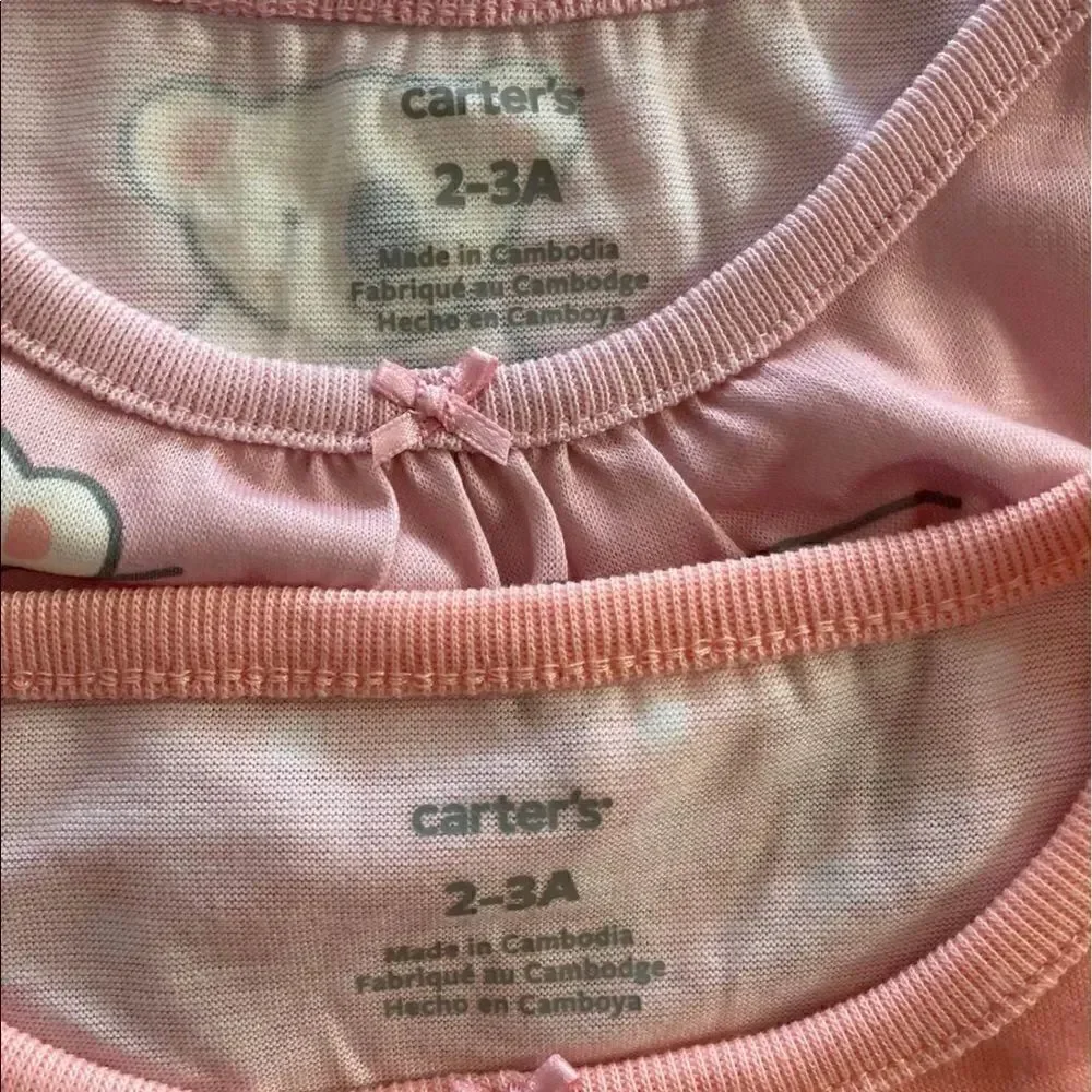 Carter's Little Girls 2-Pack Koala Sleep Gown Set Size 2-3